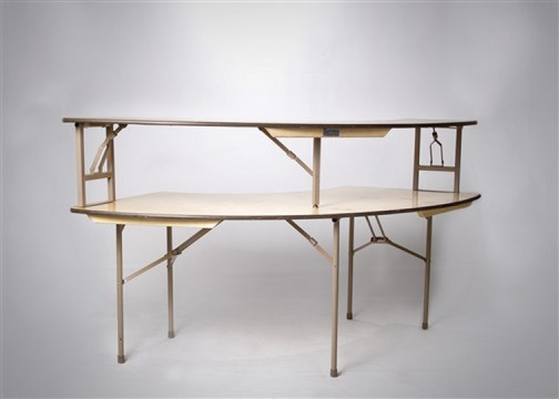 Serpentine Table With Bar Riser